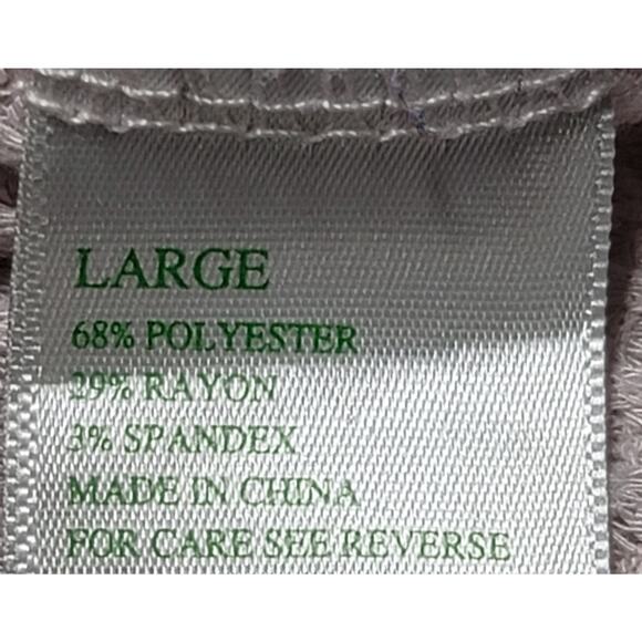 Green Tea Light Pink Waffle Knit Top Large Lightweight Soft Cozy Long Sleeves - Picture 4 of 7